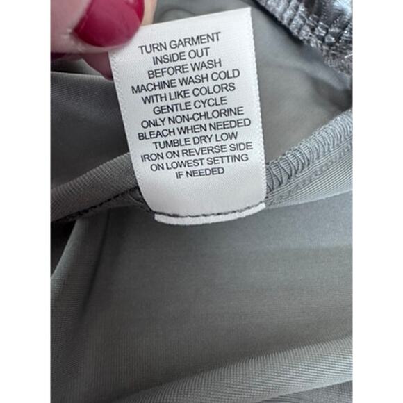 "Kate & Sam" Velvet Gray Dress, Midi, SZ S, Keyhole Front, Goth, Vampire, Soft - Picture 9 of 12